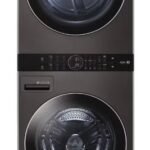 LG WashTower™ 4,5 pi3 Laveuse et 7,4 pi3 Séchoir électrique - Acier noir WKEX200HBA