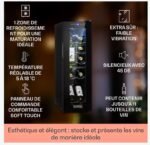 Klarstein Cave a Vin sur Pieds, Caves à Vin de 32L avec une Porte en Verre, Cave a Vins à Zone Unique, Bar Intérieur/Extérieur, Frigo vin, Cave a Vin de Vieillissement, Petite Cave à Vin 12 Bouteilles – Image 3