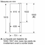 Série 4 Réfrigérateur multi-portes congélateur en bas 183 x 90.5 cm Acier brossé anti-traces, Total No Frost KFN96VPEA – Image 7