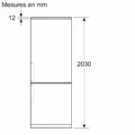 Série 4 Réfrigérateur combiné pose-libre 203 x 60 cm Acier brossé anti-traces, Total No Frost KGN392I1F – Image 3