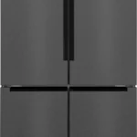 Série 4 Réfrigérateur multi-portes congélateur en bas 183 x 90.5 cm Acier brossé noir anti-traces, Total No Frost KFN96AXEA