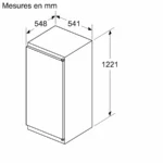 Série 2 Réfrigérateur intégrable avec compartiment congélation 122.1 x 54.1 cm Charnières à glissières KIL42NSE0 – Image 3