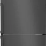 Série 4 Réfrigérateur combiné pose-libre 186 x 60 cm Acier brossé noir anti-traces, Total No Frost KGN36VXCT