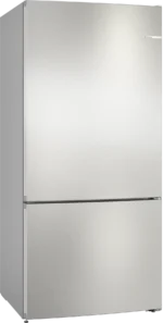 Série 4 Réfrigérateur combiné pose-libre 186 x 86 cm Acier brossé anti-traces, Total No Frost KGN86VIEA