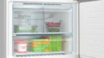 Série 4 Réfrigérateur combiné pose-libre 186 x 86 cm Acier brossé anti-traces, Total No Frost KGN86VIEA – Image 4