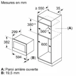 Micro-ondes encastrable Blanc BFL7221W1 – Image 7