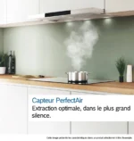 Hotte murale 90 cm Noir avec finition en verre, Noir DWK91LT60 – Image 15