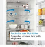 Série 4 Réfrigérateur multi-portes congélateur en bas 183 x 90.5 cm Acier brossé noir anti-traces, Total No Frost KFN96AXEA – Image 19