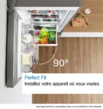 Série 4 Réfrigérateur combiné pose-libre 203 x 60 cm Acier brossé anti-traces, Total No Frost KGN392I1F – Image 21