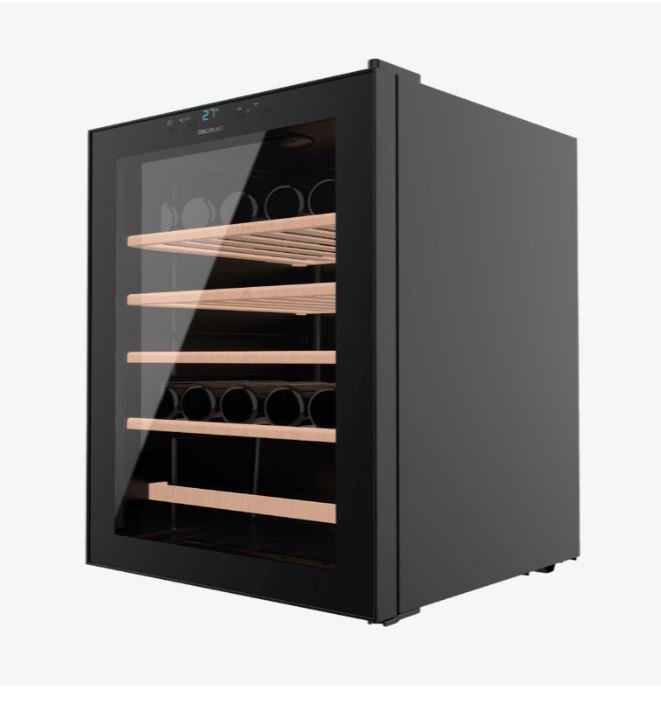 4-1.jpg Cave à vin Bolero GrandSommelier 4850 Black Compressor, 48 bouteilles, avec système de refroidissement par compresseur pour une performance optimale. Température réglable et éclairage LED intérieur. – Image 1