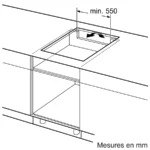 Table à induction 80 cm sans cadre PVS831HC1E – Image 9
