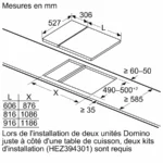 Domino induction 30 cm avec cadre PIB375FB1E – Image 9
