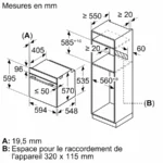 Four encastrable avec fonction vapeur 60 x 60 cm Noir HQG572BB3F – Image 13