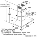 Hotte murale 90 cm Inox DWQ96DM50 – Image 7