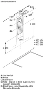 Hotte murale 90 cm Inox DWB97JP50 – Image 9