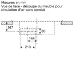 Table à induction 80 cm sans cadre PVS831HC1E – Image 12