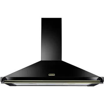 R-21325.webp Hotte décorative murale FALCON 110 NOIR BAR/BADG LAITON – Image 1