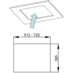 Hotte encastrable 							ROBLIN				ALTIMA 57 INOX SANS MOTEUR – Image 4