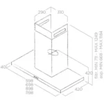 Hotte décorative murale							ELICA				THIN IX/A/120 – Image 3
