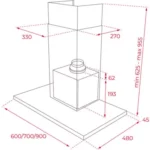 Hotte décorative murale							TEKA				DSH 686 – Image 2