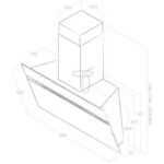 Hotte décorative murale inclinée							ELICA				STRIPE URBAN ZINC/A/90 – Image 3