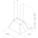 Hotte décorative îlot							ELICA				IKONA LIGHT WH/F/60 – Image 6