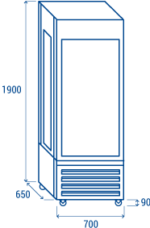 Cool Head Vitrine panoramique réfrigérée RV 404B – Image 3