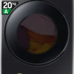 Machine à laver Samsung, modèle LAV 20, capacité : 20 kg, vitesse d’essorage maximale : 1 000 tr/min