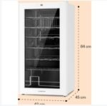 Klarstein Cave a Vin, Caves à Vin de Conservation de 74L, Porte en Verre, Cave a Vins à Zone Unique, Bar Int/Ext, Frigo Vin, Armoire a Vin, Cave a Vin de Vieillissement, Cave à Vin 28 Bouteilles – Image 2