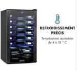 Klarstein Cave a Vin, Caves à Vin de Conservation de 93L, Porte en Verre, Cave a Vins à Zone Unique, Bar Int/Ext, Frigo Vin, Cave a Vin de Vieillissement, Cave à Vin 36 Bouteilles, Noir – Image 6