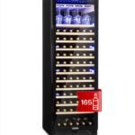 Klarstein Cave a Vin Encastrable, Caves à Vin de 433L avec une Porte en Verre, Cave a Vins à Zone Unique, Bar Intérieur/Extérieur, Frigo Vin, Cave a Vin de Vieillissement, Cave à Vin 165 Bouteilles