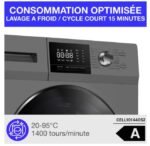 Lave-linge à chargement frontal, pose libre, 10 kg, 1400 tr/min, classe A – Image 3