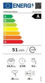Lave-linge à chargement frontal, pose libre, 10 kg, 1400 tr/min, classe A – Image 4