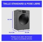 Lave-linge à chargement frontal, pose libre, 10 kg, 1400 tr/min, classe A – Image 7