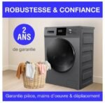 Lave-linge à chargement frontal, pose libre, 10 kg, 1400 tr/min, classe A – Image 8