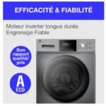 Lave-linge à chargement frontal, pose libre, 10 kg, 1400 tr/min, classe A – Image 9