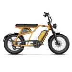 A-Spadz CAVET Air Fatbike Électrique, 250W – 7 Vitesses – 100 km – Jaune