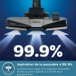 Aspirateur sans sac - PHILIPS - FC9729/09 - Série 7000 Power pro Expert - 900W - PowerCyclone 8 - Rouge – Image 8