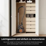 Aspirateur Sans Sac Puissant 3388 3L 3300W – Nettoyeur De Sols, Tapis, Canapés Avec Fil 5M, Filtre Lavable – Image 2