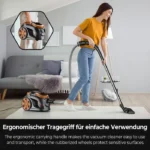 Aspirateur Sans Sac Puissant 3388 3L 3300W – Nettoyeur De Sols, Tapis, Canapés Avec Fil 5M, Filtre Lavable – Image 6