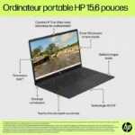 PC Portable HP 15-fd0167nf - Windows 11 - 15,6" FHD - Intel N100 - RAM 8Go - Stockage 256Go SSD - AZERTY – Image 6
