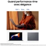 PC Portable - SAMSUNG - Galaxy Book4 - 15,6'' - Intel Core i5 1335U - 8 Go RAM - 256 Go SSD - Gris - Windows 11 – Image 4