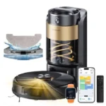 Proscenic Q20 Plus Aspirateur Robot Laveur avec Station sans Sac 4L - 12000PA -200MIN -Alexa/Google Home/iWatch -Sec/humide 2 en 1