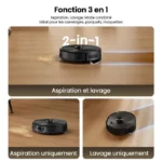 Proscenic Q20 Plus Aspirateur Robot Laveur avec Station sans Sac 4L - 12000PA -200MIN -Alexa/Google Home/iWatch -Sec/humide 2 en 1 – Image 5