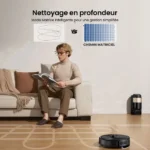 Proscenic Q20 Plus Aspirateur Robot Laveur avec Station sans Sac 4L - 12000PA -200MIN -Alexa/Google Home/iWatch -Sec/humide 2 en 1 – Image 6
