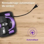 Aspirateur Traîneau sans sac Cyclonique 1200W - Capacité 3,0 L - Aspirateur léger pour Tapis et Sols durs – Image 2
