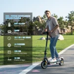 RCB R19 Trottinette électrique Adulte Pliable 10" APP, 400W, 35KM,Batterie 36V 10.4 Ah – Image 2