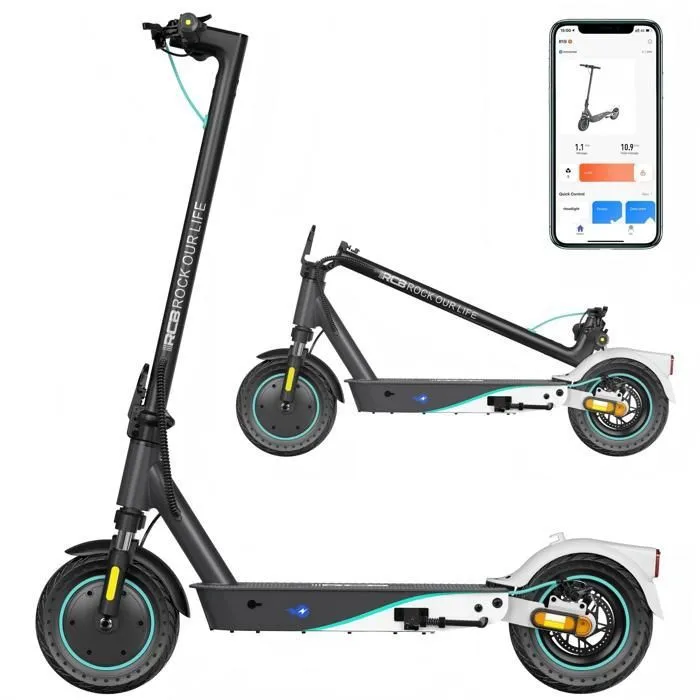 rcb-r19-trottinette-electrique-adulte-pliable-10 RCB R19 Trottinette électrique Adulte Pliable 10" APP, 400W, 35KM,Batterie 36V 10.4 Ah – Image 1
