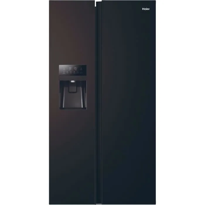 refrigerateur-americain-haier-sbs-90-series-3 Réfrigérateur américain - HAIER - SBS 90 Series 3 HSR3918EIPB - Classe E - 515 L - 180 x 90 x 65,9 cm - Noir – Image 1