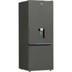 Réfrigérateur combiné - BEKO série b100 - B1RCNE534DG - 2 portes - Distributeur d'eau - 475 L - 70 x 74,5 x 187 cm - Gris Manhattan – Image 2